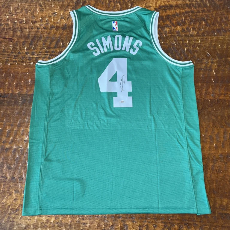 Anfernee Simons Signed Boston Celtics Jersey PSA DNA  Autographed