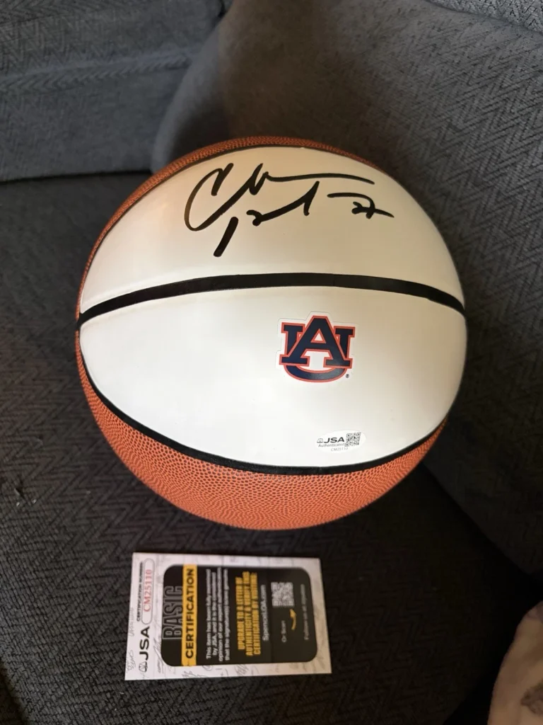 Charles Barkley Signed Auburn Tigers Basketball JSA COA Authentication