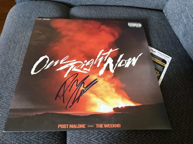 Post Malone SIGNED Vinyl ALBUM JSA Authenticated COA One Right Now