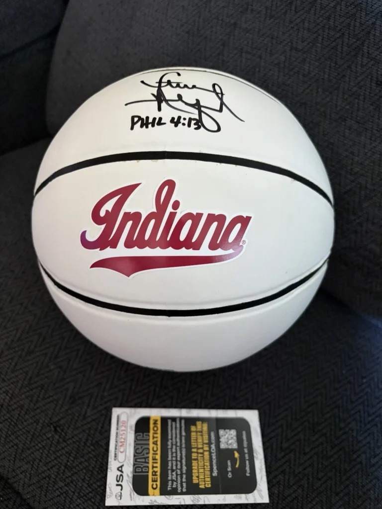 Steve Alford Signed Basketball 29.5 IU Hoosiers JSA Authentication COA