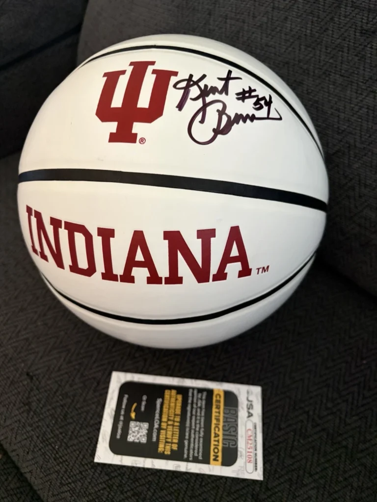 Kent Benson Signed Basketball 29.5 IU Hoosiers JSA Authentication COA
