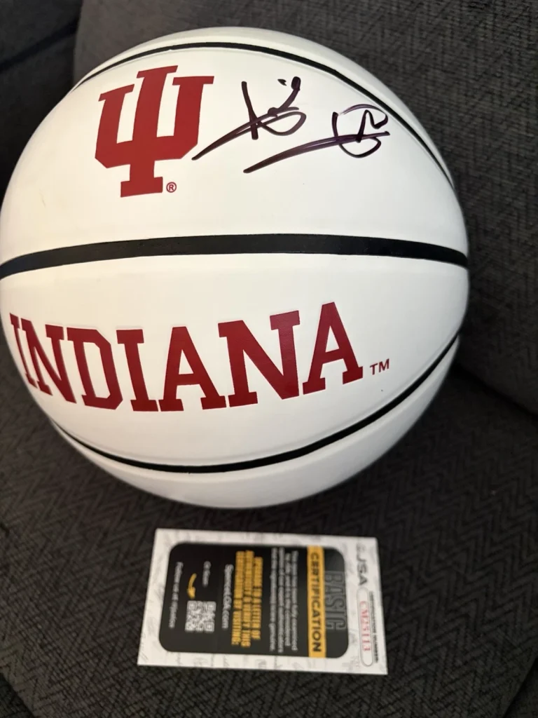 Isiah Thomas Signed Basketball 29.5 IU Hoosiers JSA Authentication COA