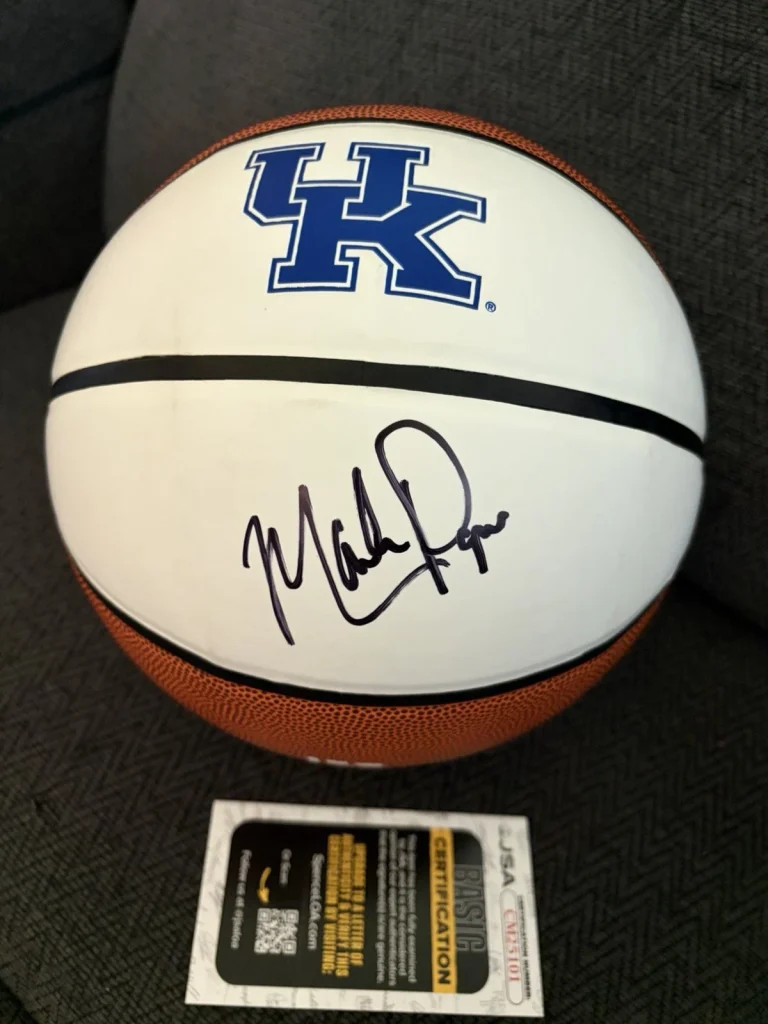 Mark Pope Signed Kentucky Wildcats Basketball JSA COA Authentication