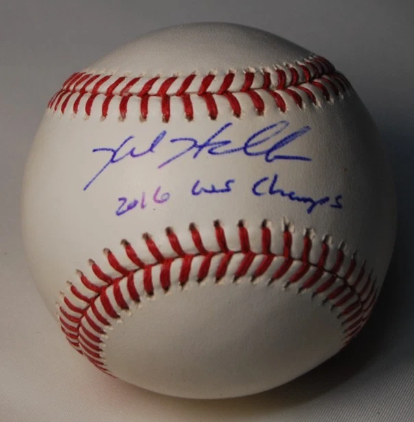 KYLE HENDRICKS signed (CHICAGO CUBS) OML Major League baseball BECKETT BW61599