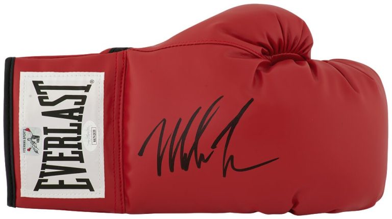 Mike Tyson Signed Everlast Red Boxing Glove - (JSA COA)