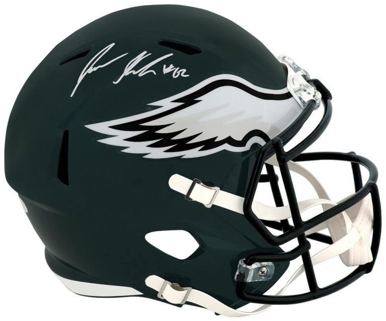 Jason Kelce Signed Eagles Riddell Full Size Speed Replica Helmet - (PSA COA)