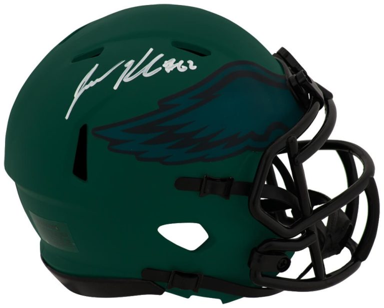 Jason Kelce Signed Philadelphia Eagles RAVE Riddell Speed Mini Helmet - (SS COA)