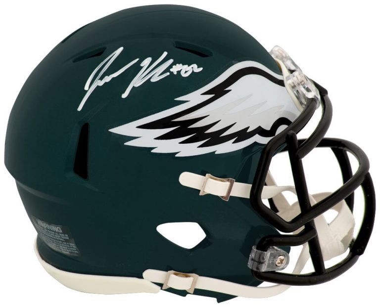 Jason Kelce Signed Philadelphia Eagles Riddell Speed Mini Helmet - (SCHWARTZ ...