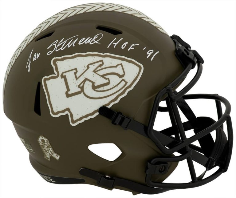 Jan Stenerud Signed Chiefs SALUTE Riddell F/S Replica Helmet w/HOF'91 - (SS COA)
