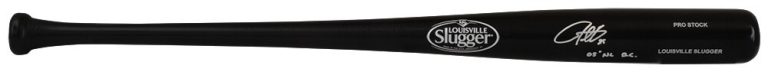 Derrek Lee Signed Louisville Slugger Black Pro Baseball Bat w/05 NL BC -(SS COA)