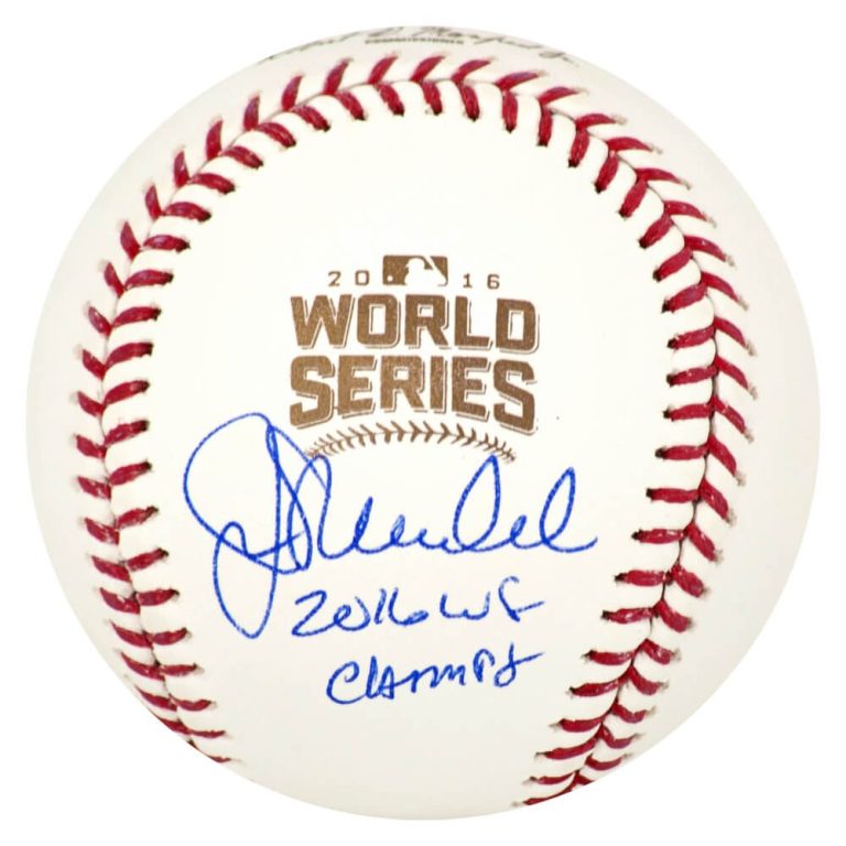 Joe Maddon Signed Rawlings 2016 World Series Baseball w/2016 WS Champs -(SS COA)