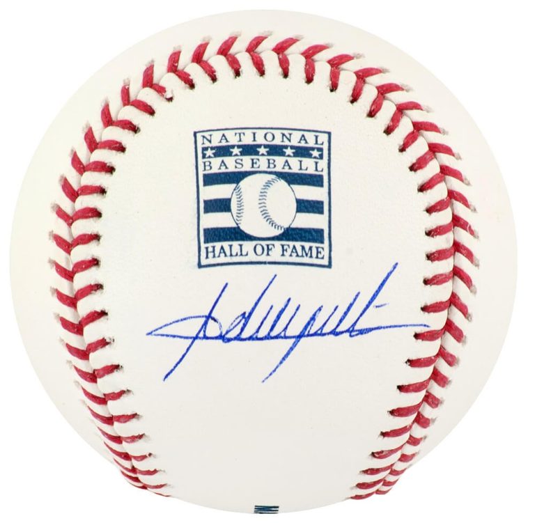 Adrian Beltre Signed Rawlings Hall of Fame Logo MLB Baseball - (BECKETT COA)