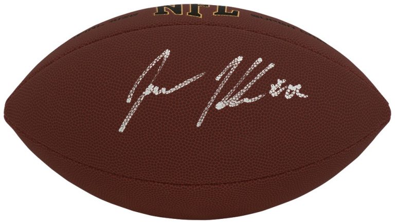 Jason Kelce Signed Wilson Super Grip F/S NFL Football - (SCHWARTZ COA)