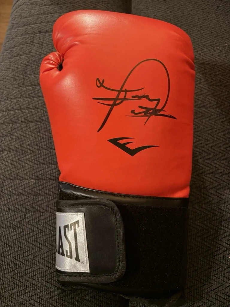 Tracy Harris Patterson Signed Boxing Glove Super Bantamweight & Jr Lightweight