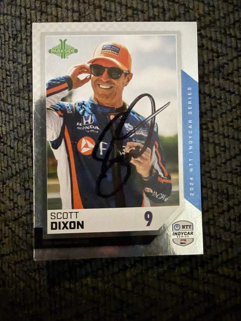 2024 Parkside Indy Car Trading Card 500 Signed Scott Dixon Parallel