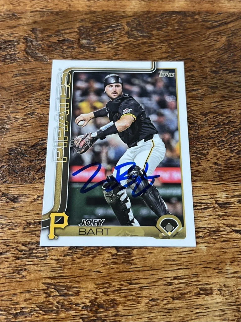 Joey Bart IP Signed 2025 Topps Card Pirates Autographed