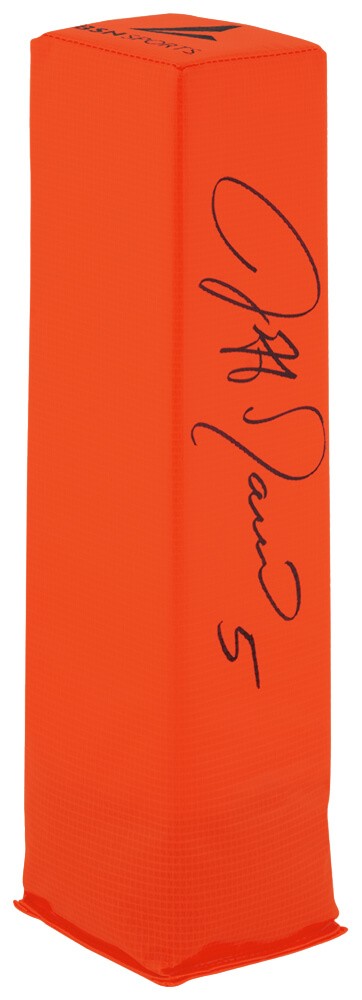 Jeff Garcia (49ers) Signed BSN Orange Football Endzone Pylon - (SCHWARTZ COA)