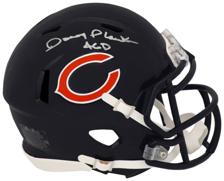 Doug Plank Signed Chicago Bears Riddell Speed Mini Helmet w/46-D -(SCHWARTZ COA)