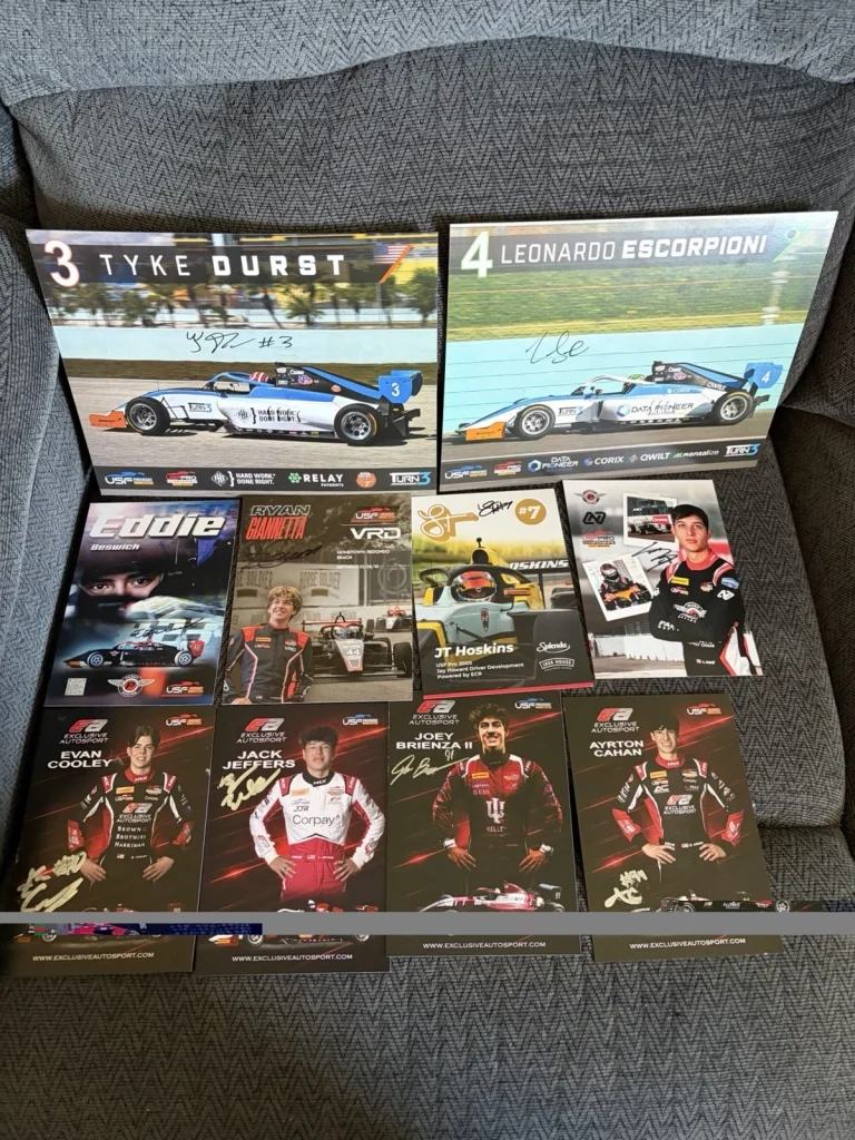33 Signed Lot Of Promo/hero Cards 2026 USF2000 Pro Future Indy 500 Drivers