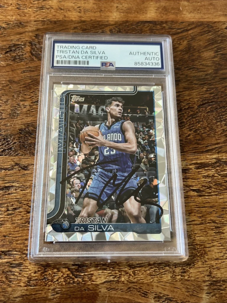 Tristan da Silva IP Signed Topps Card Psa Dna Coa Slab Autographed Magic