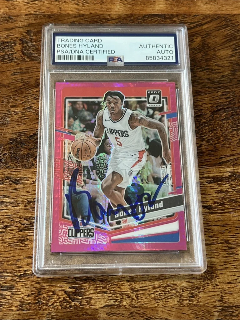 Bones Hyland IP Signed Optic Card Psa Dna Coa Slab Autographed Clippers