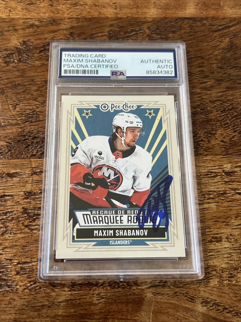 Maxim Shabanov IP Signed O Pee Chee RC Card Psa Dna Slab Autographed Islanders