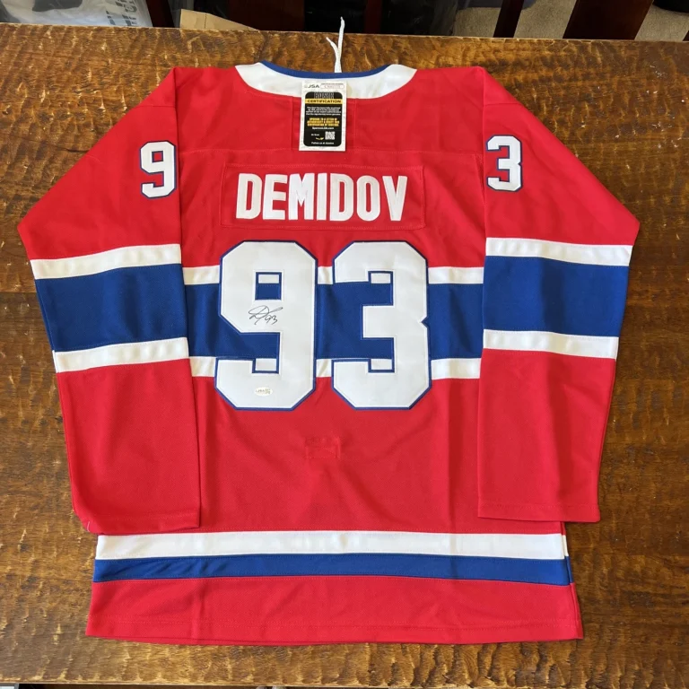 Ivan Demidov Signed Montreal Canadiens Jersey JSA Coa Autographed