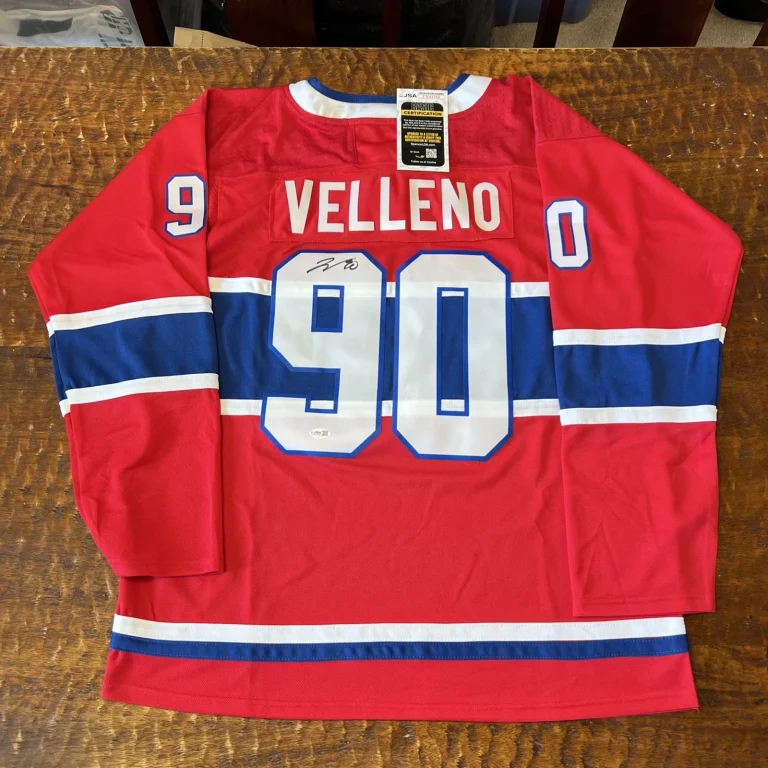 Joe Veleno Signed Montreal Canadiens Jersey JSA Coa Autographed