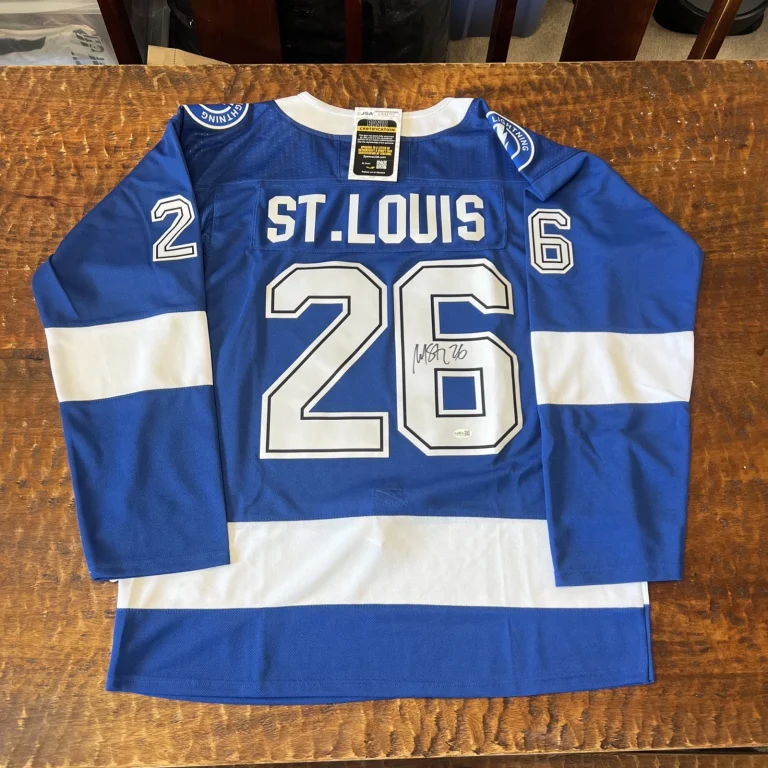 Martin St. Louis Signed Tampa Bay Lightning Jersey JSA Coa Autographed