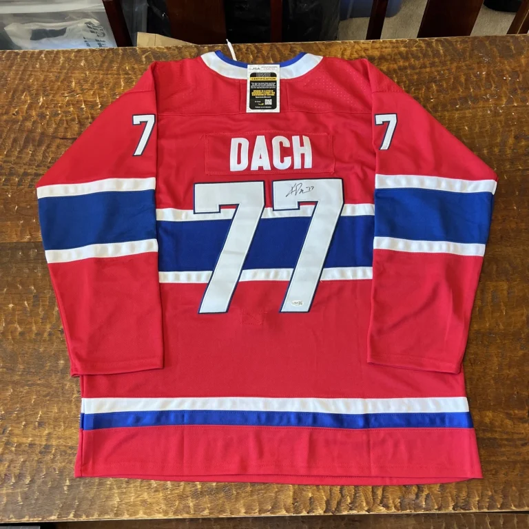 Kirby Dach Signed Montreal Canadiens Jersey JSA Coa Autographed