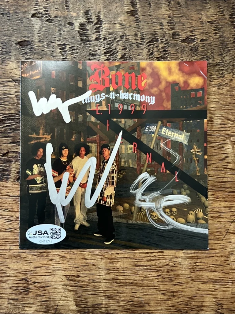 Bone Thugs N Harmony Signed E 1999 Eternal CD JSA Coa Wish Layzie Krayzie