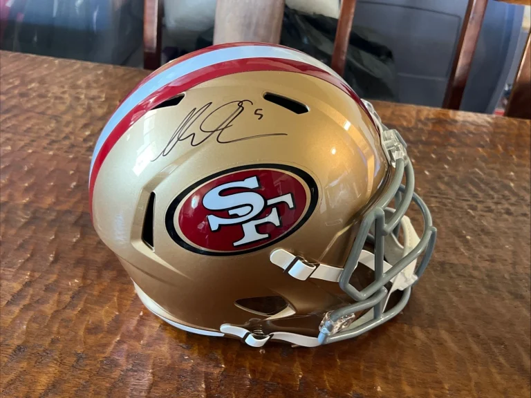 Mike Evans Signed San Francisco 49ers Full Size Helmet JSA Coa Autographed