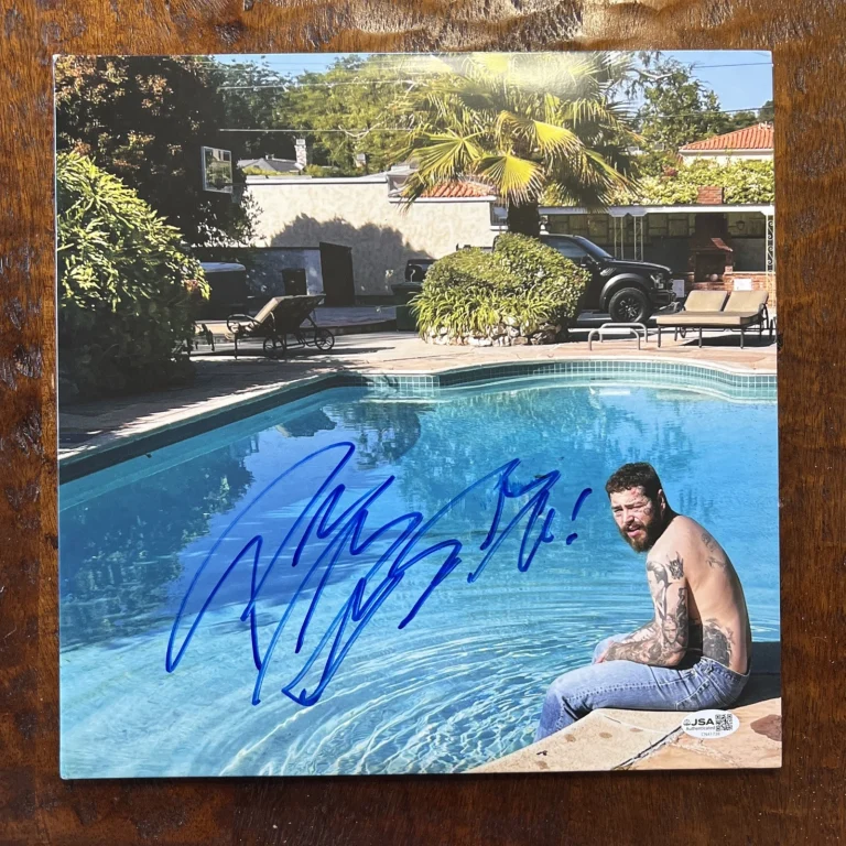 Post Malone Signed Austin Vinyl LP Record JSA Coa Autographed