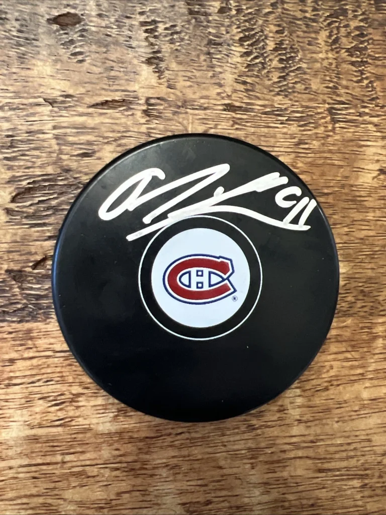 Oliver Kapanen Signed Montreal Canadiens Puck JSA Coa Autographed