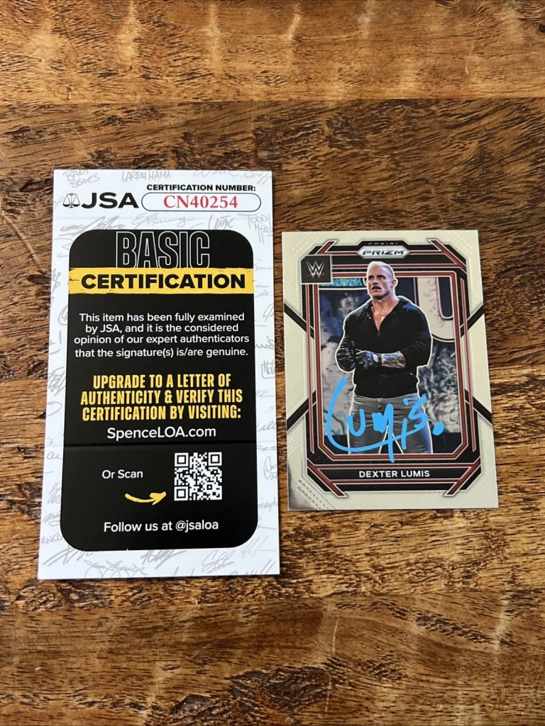 Dexter Lumis IP Signed Panini Prizm Card JSA Coa Autographed WWE