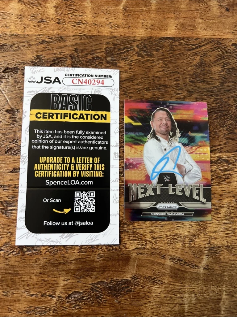 Shinsuke Nakamura IP Signed Prizm Card JSA Coa Autographed WWE