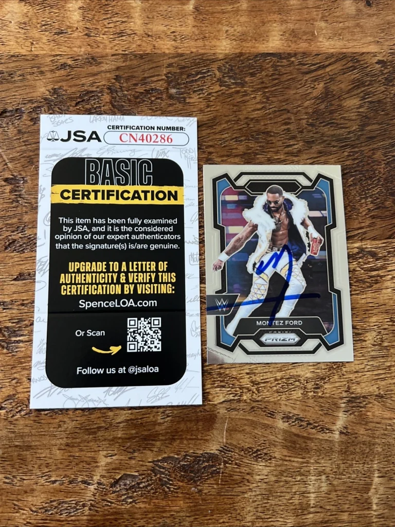 Montez Ford IP Signed Prizm Card JSA Coa Autographed WWE