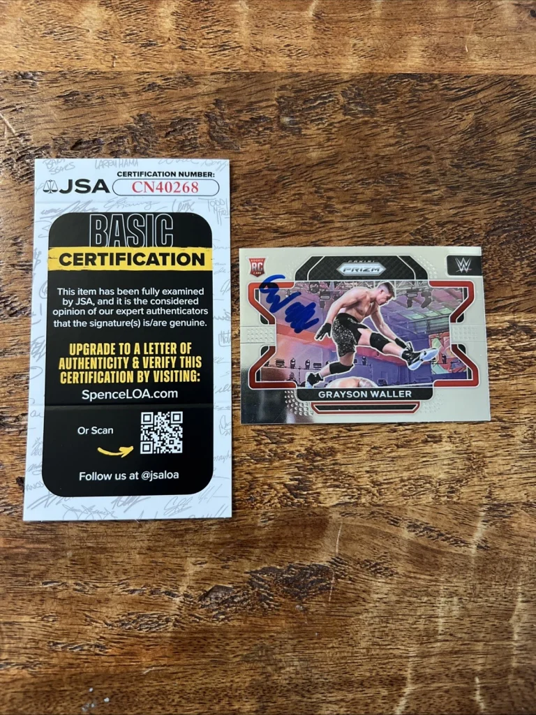 Grayson Waller IP Signed Prizm Rookie Card JSA Coa Autographed WWE