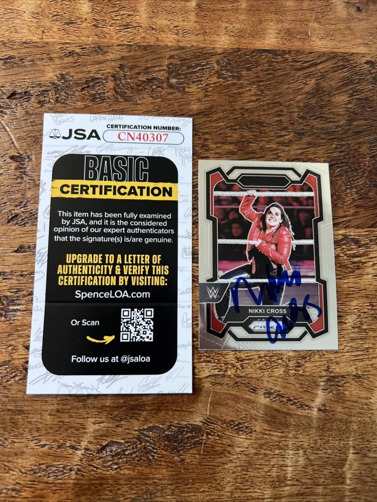 Nikki Cross IP Signed Prizm Card JSA Coa Autographed WWE