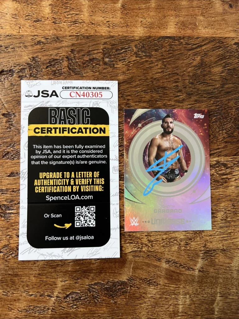 Johnny Gargano IP Signed Topps Universe Card JSA Coa Autographed WWE