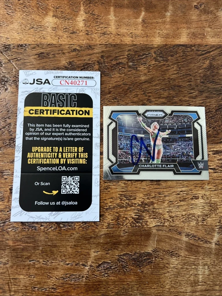 Charlotte Flair IP Signed Prizm Card JSA Coa Autographed WWE