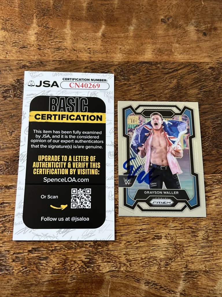 Grayson Waller IP Signed Panini Prizm Card JSA Coa Autographed WWE