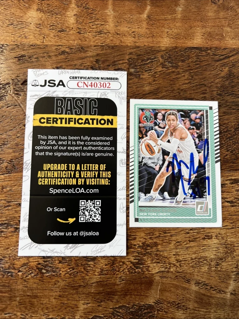 Natasha Cloud IP Signed Donruss Card JSA Coa Liberty Autographed WNBA
