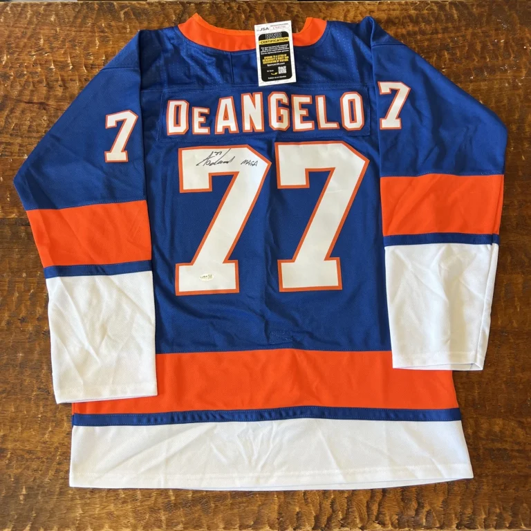 Tony DeAngelo Signed New York Islanders Jersey JSA Coa Autographed