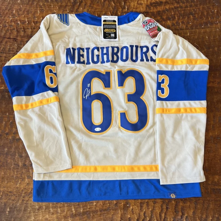 Jake Neighbours Signed St Louis Blues Jersey JSA Coa Autographed Hockey