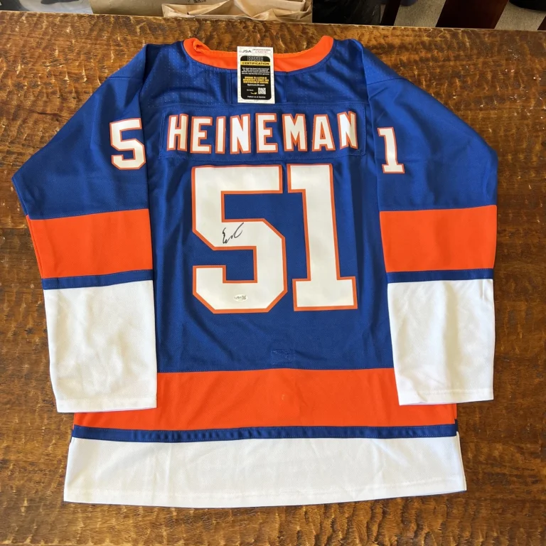 Emil Heineman Signed New York Islanders Jersey JSA Coa Autographed