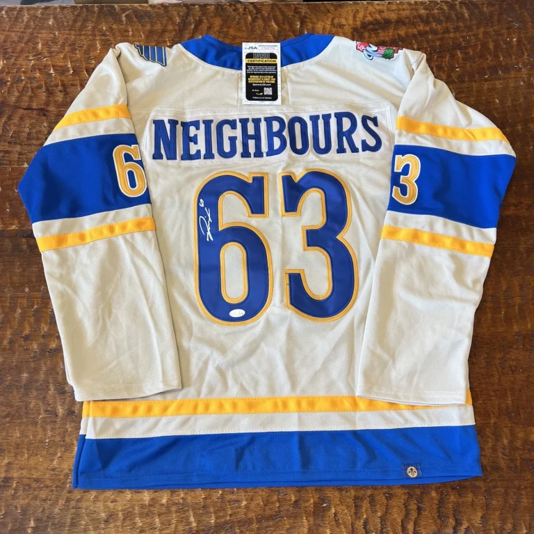 Jake Neighbours Signed St Louis Blues Jersey JSA Coa Autographed Hockey