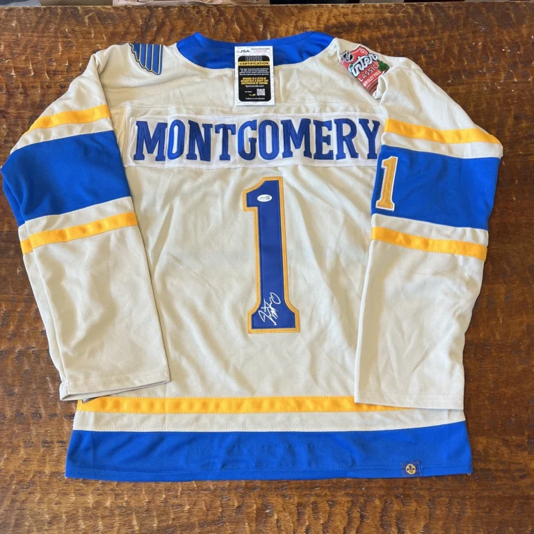 Jim Montgomery Signed St Louis Blues Jersey JSA Coa Autographed Hockey