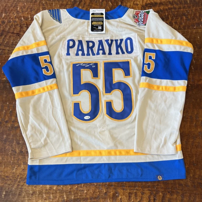 Colton Parayko Signed St Louis Blues Jersey JSA Coa Autographed Hockey