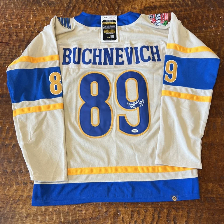 Pavel Buchnevich Signed St Louis Blues Jersey JSA Coa Autographed